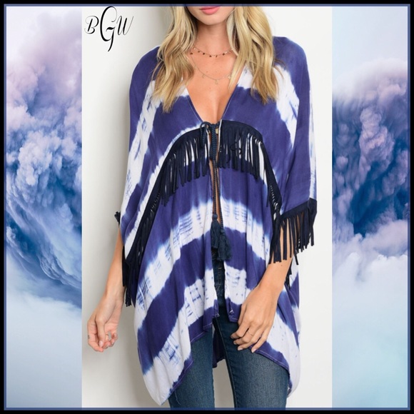 5🌟Boho Tie Dye Lightweight Cardigan - Picture 4 of 5